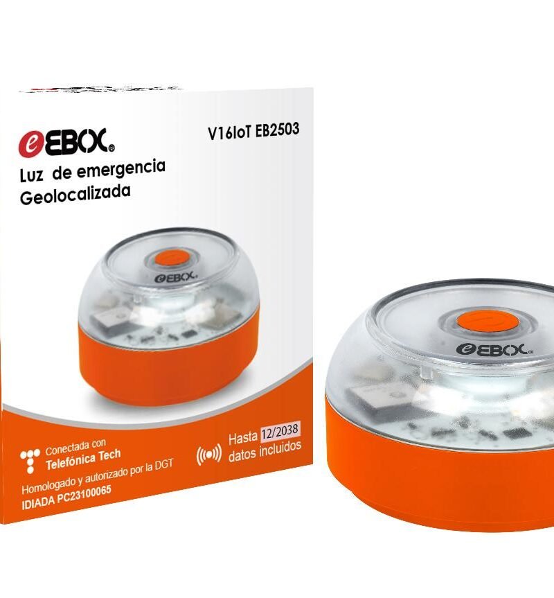 Alternative view of Luz de emergencia Geolocalizada - Naranja