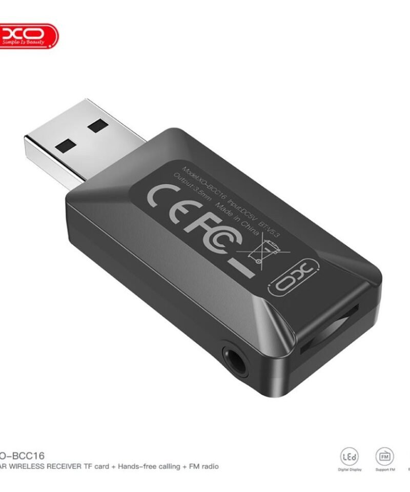 Transmisor FM Bluetooth para coche XO-BCC16 con lector TF - Imagen 4