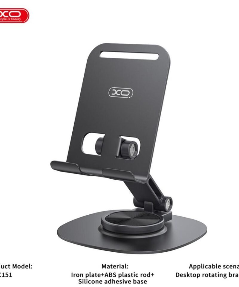 Soporte de sobremesa metálico giratorio 360° XO-C151