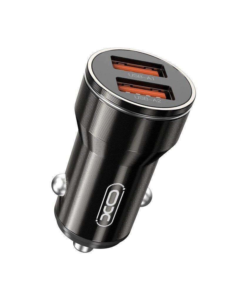 Alternative view of Cargador de coche XO-CC48 doble USB metálico