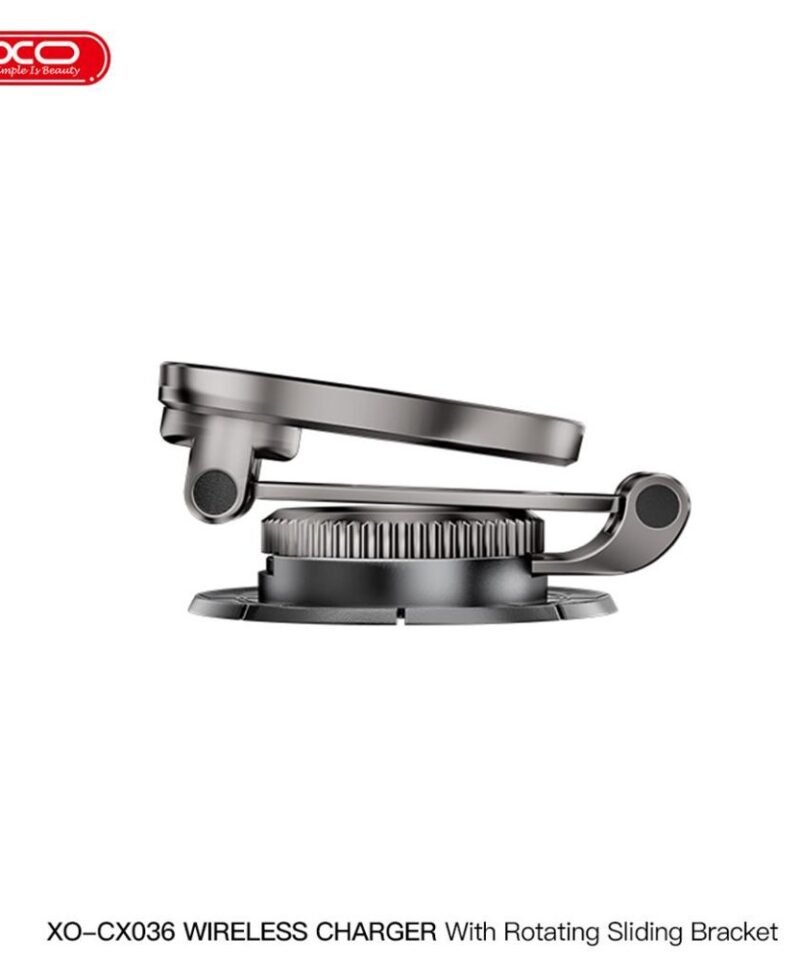 Cargador inalámbrico de coche XO-CX036 magnético giratorio 15W