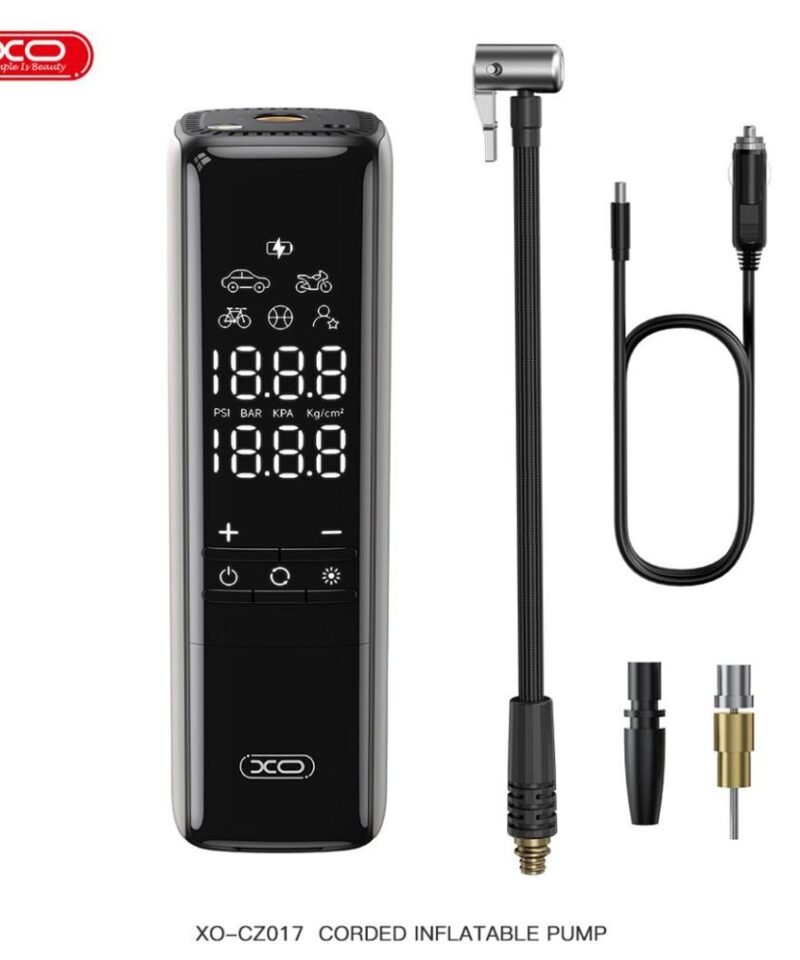 Inflador de neumáticos XO-CZ017 con cable, 120W - Imagen 3