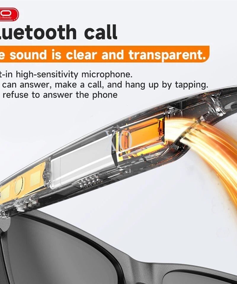 Gafas de sol inteligentes XO-E9 con audio Bluetooth y protección UV