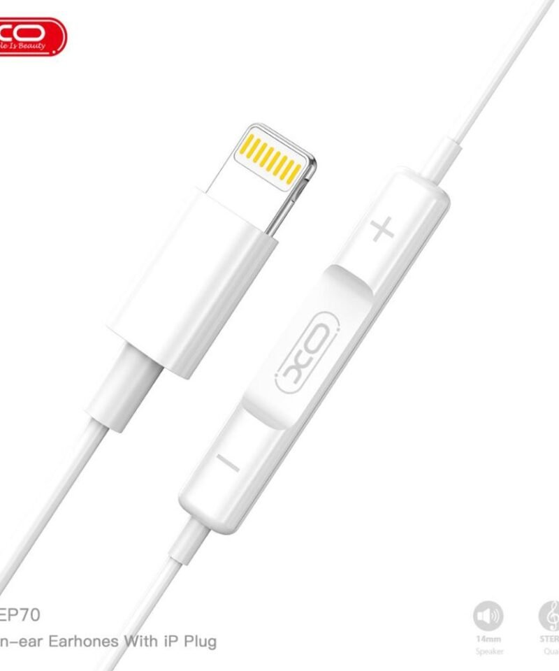 Auriculares con cable XO-EP70 Lightning con decodificación digital - Imagen 3