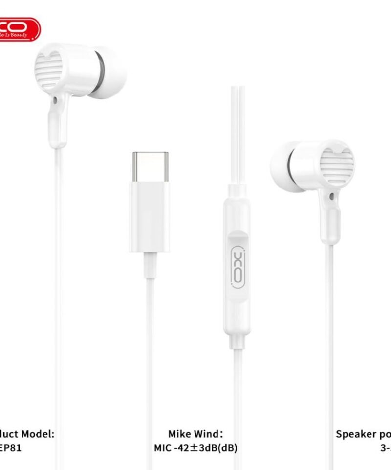 Alternative view of Auriculares con cable XO-EP81 USB-C con decodificación digital