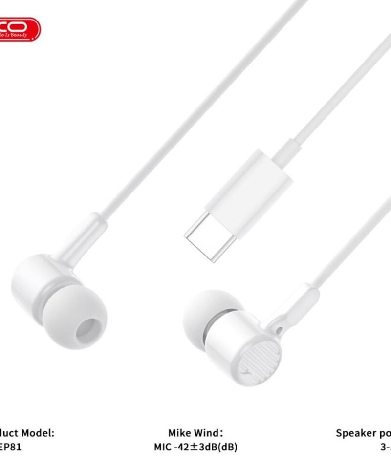 Auriculares con cable XO-EP81 USB-C con decodificación digital - Imagen 3