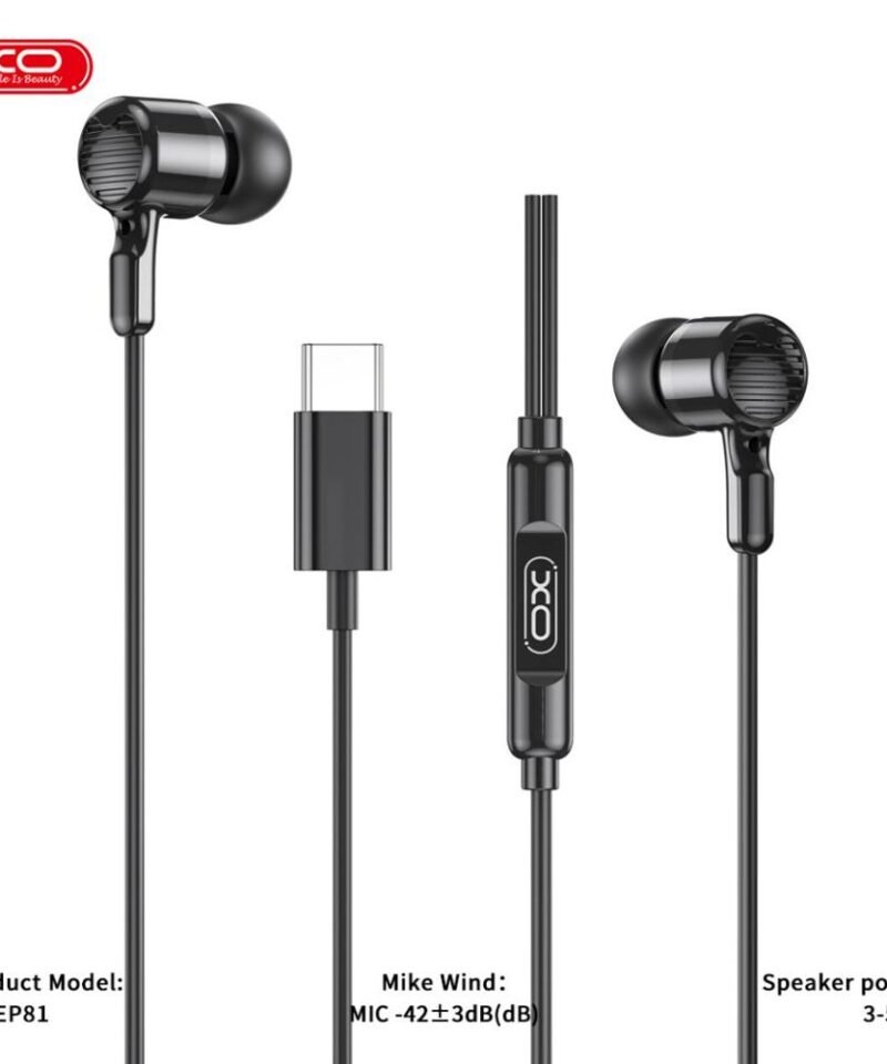 Auriculares con cable XO-EP81 USB-C con decodificación digital - Imagen 4