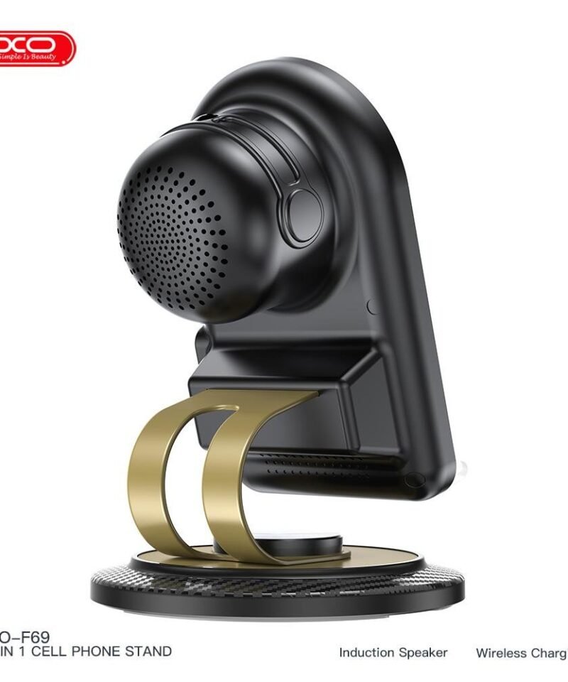Altavoz Bluetooth XO-F69 con soporte giratorio y carga inalámbrica