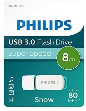 Philips USB 3.0 8GB Snow Edition Spring Green FM08FD75B