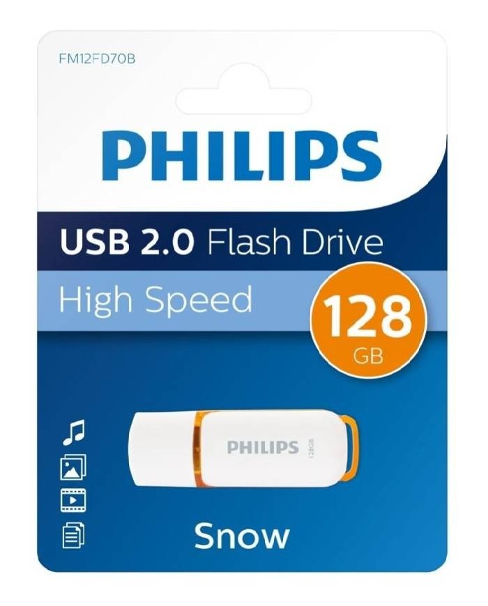 Philips USB 2.0 128GB Snow Edition Sunrise Orange FM12FD70B