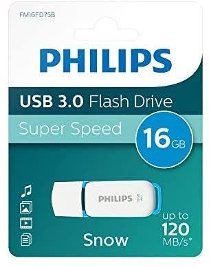 Philips USB 3.0 16GB Snow Edition Ocean Blue FM16FD75B