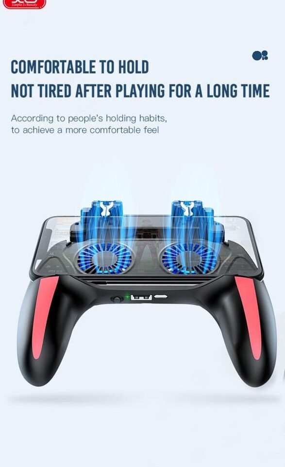 Mando gaming para móvil XO-H10 con doble ventilador y batería