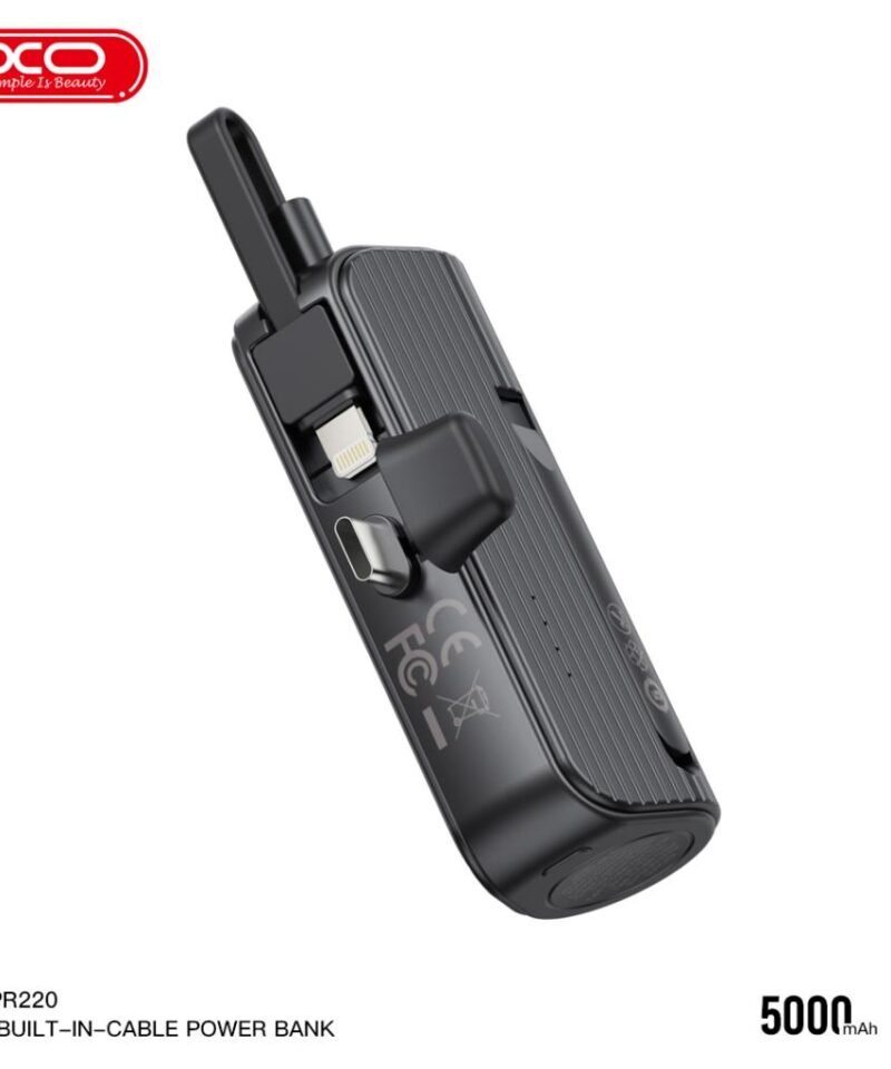 Alternative view of Batería externa de emergencia PR220 5000mAh con conector Lightning (cable Type-C incluido)