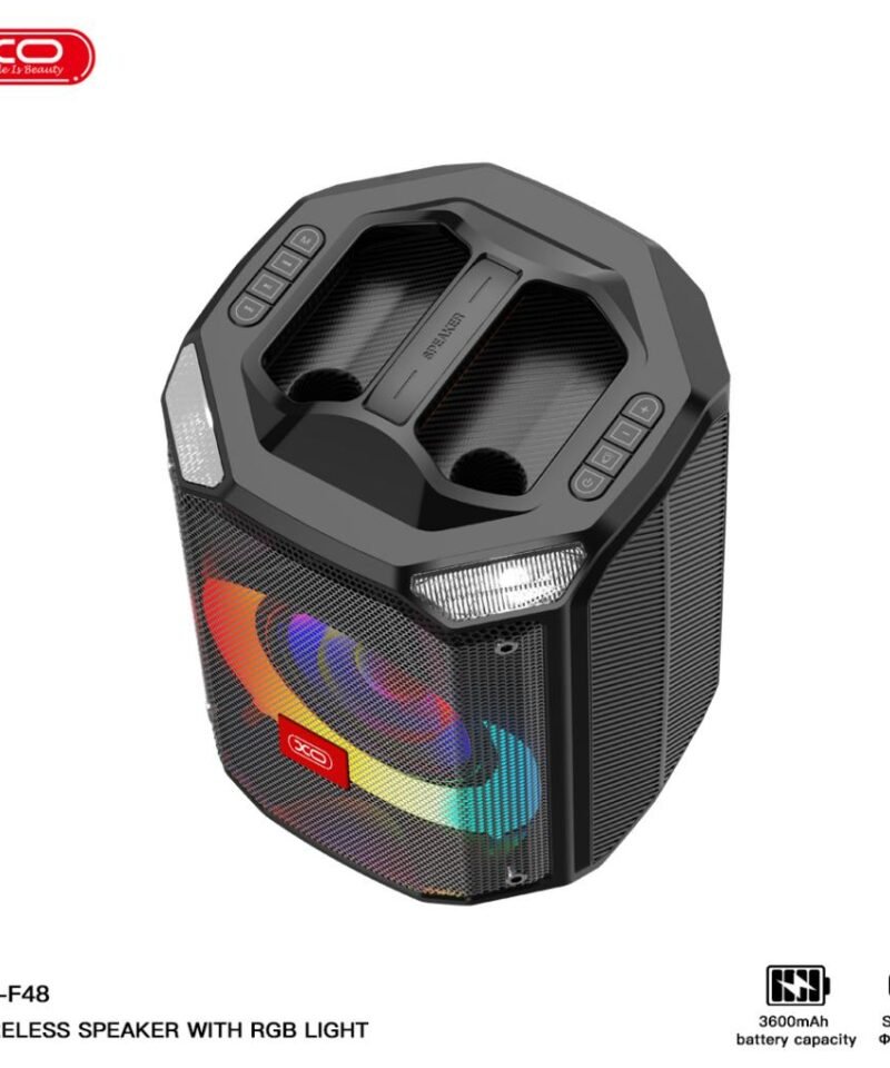 Alternative view of Altavoz Bluetooth F48 RGB Phantom de 8" 40W con Doble Micrófono y Mando a Distancia