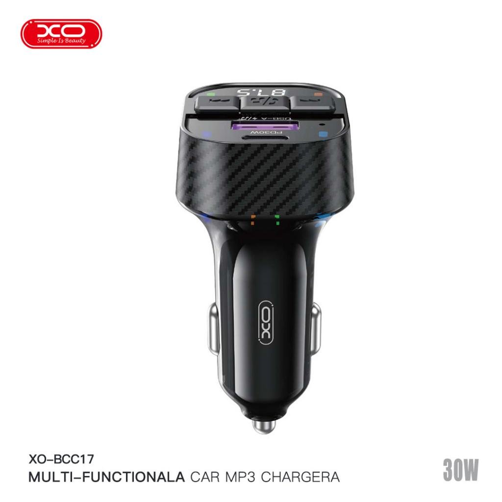 Cargador de coche Bluetooth BCC17 con MP3, doble puerto A+C y PD 30W - Imagen 3