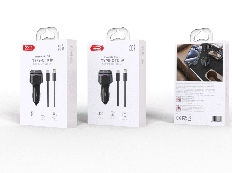 Alternative view of Cargador de coche Bluetooth BCC17 con MP3, doble puerto A+C y PD 30W