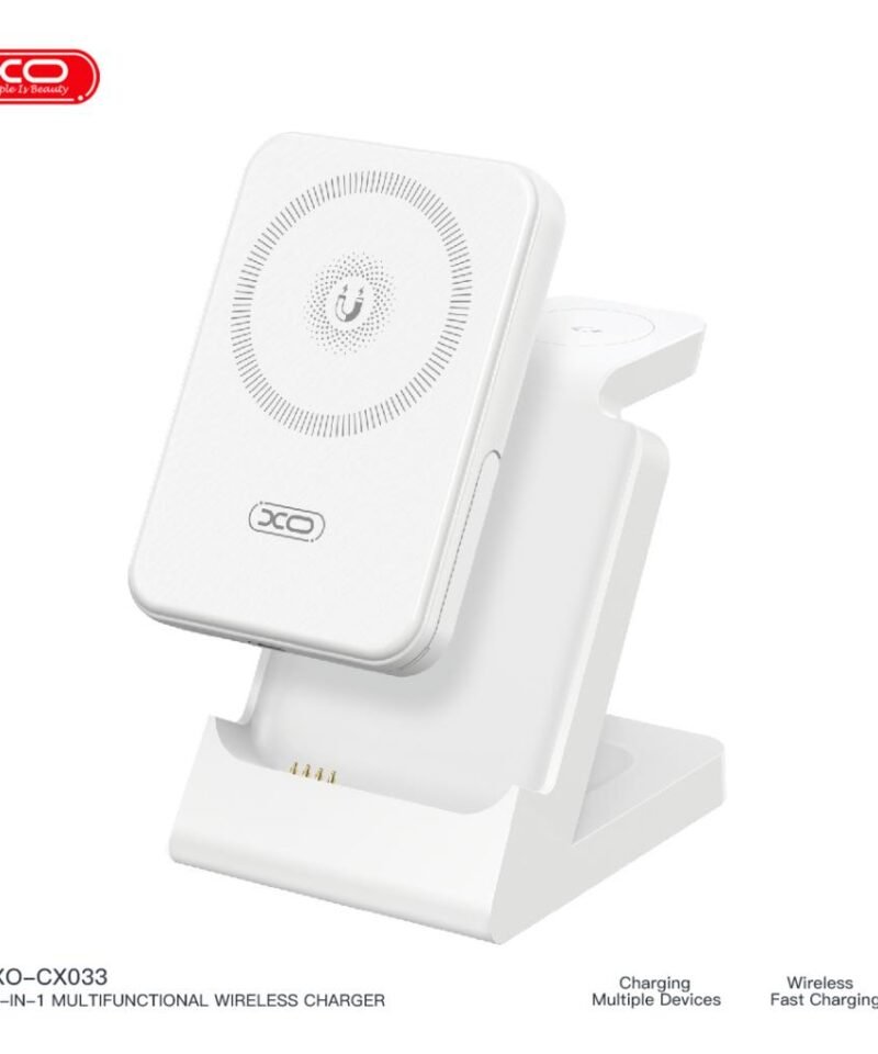 Alternative view of Cargador inalámbrico 3 en 1 CX033: powerbank + Apple Watch + auriculares