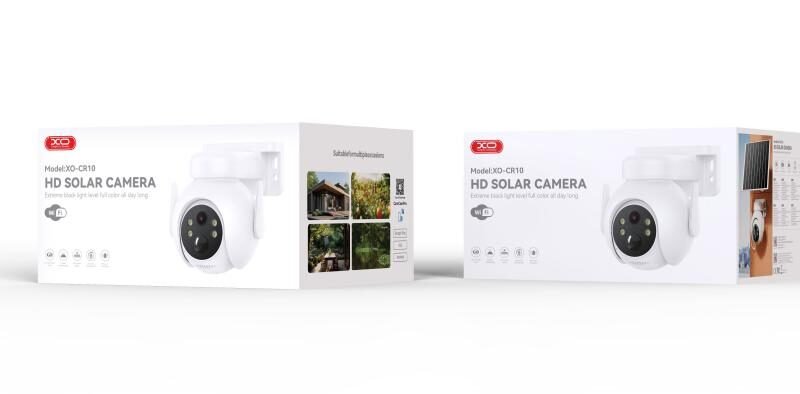 Cámara de vigilancia solar CR10 exterior 3MP WiFi con visión nocturna a color (7800mAh)