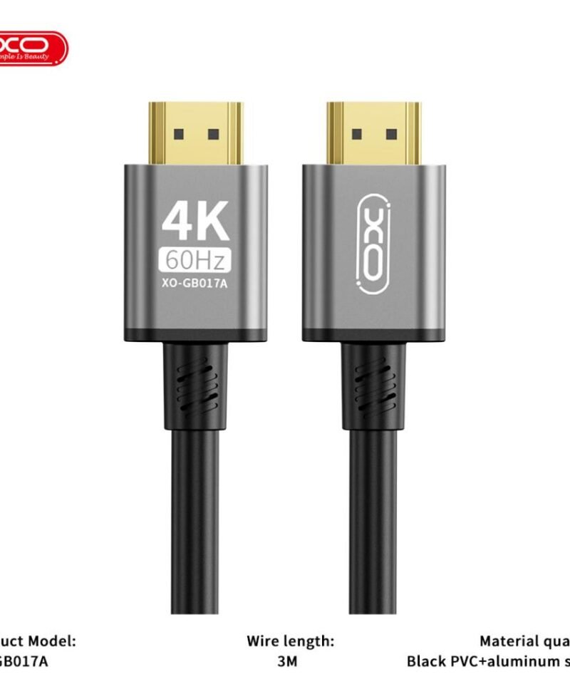 Cable HDMI a HDMI GB017A metálico 4K de 3 metros