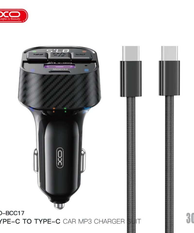 Cargador de coche Bluetooth BCC17 con MP3, doble puerto A+C y PD 30W - Imagen 5