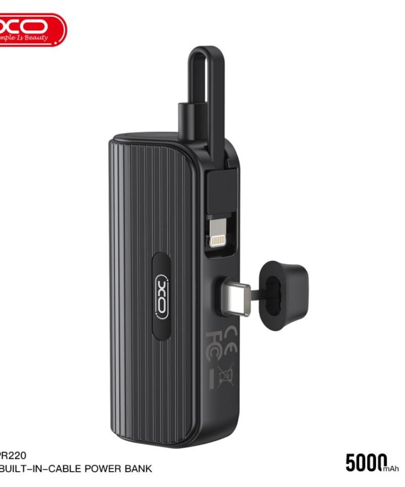 Batería externa de emergencia PR220 5000mAh con conector Lightning (cable Type-C incluido) - Imagen 5