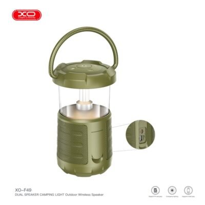 Altavoz Bluetooth F49 de Exterior con Luz de Camping (15W, 3600mAh)
