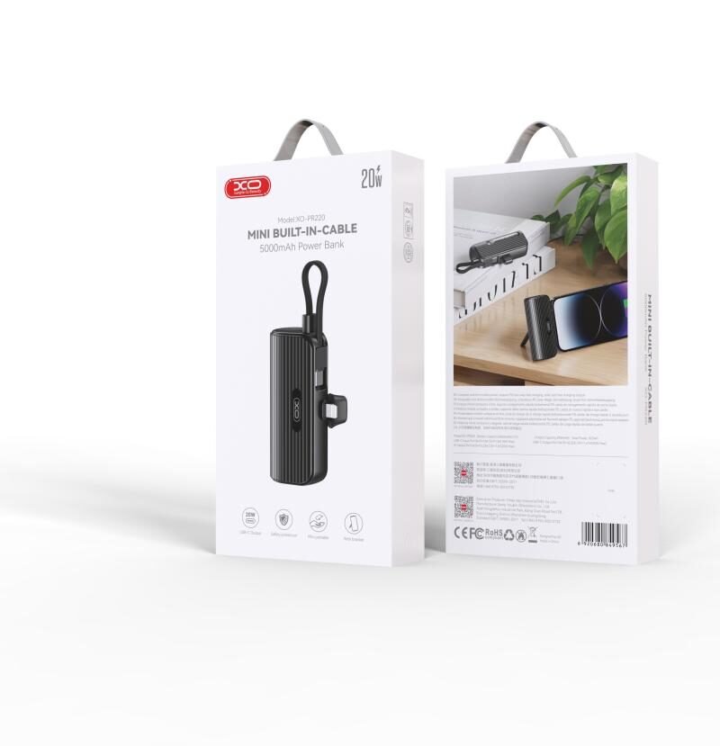 Batería externa de emergencia PR220 5000mAh con conector Lightning (cable Type-C incluido) - Imagen 6