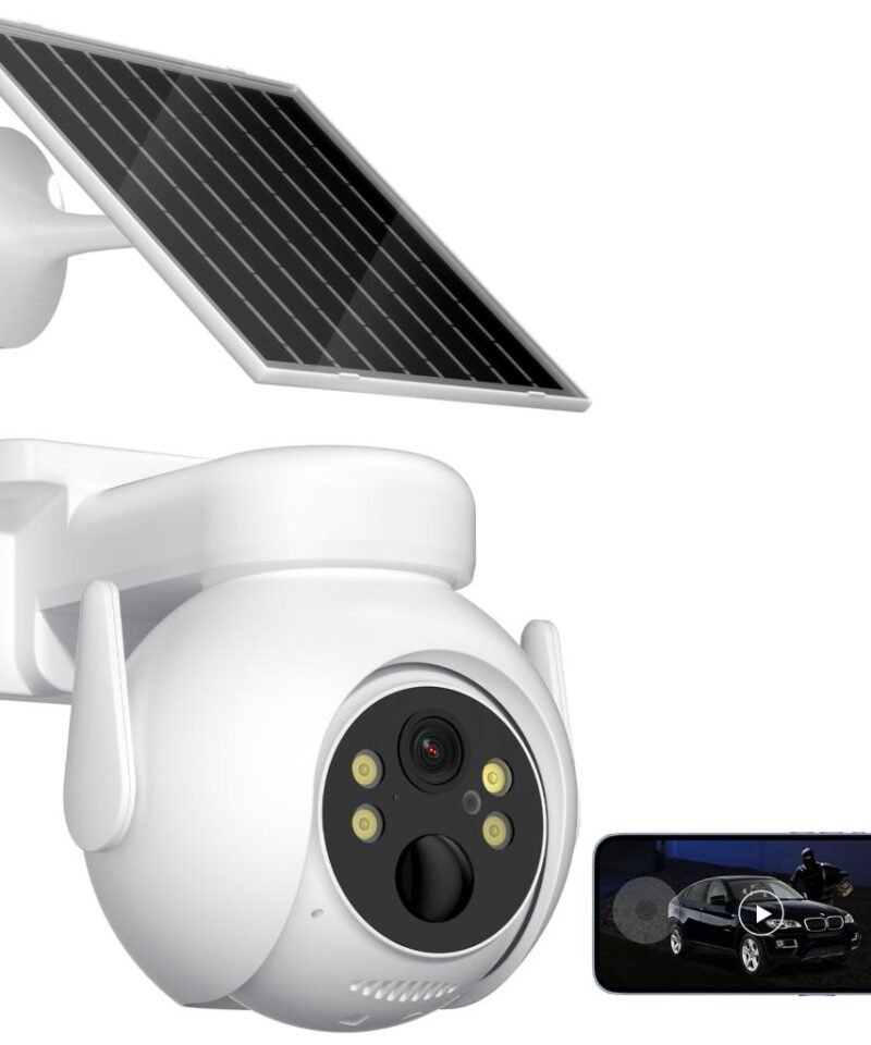 Cámara de vigilancia solar CR10 exterior 3MP WiFi con visión nocturna a color (7800mAh) - Imagen 5
