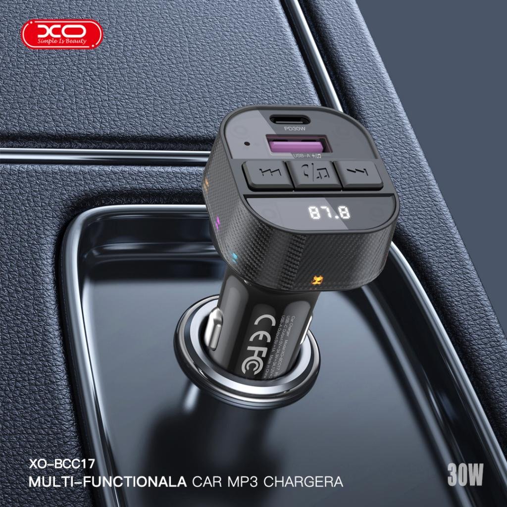 Cargador de coche Bluetooth BCC17 con MP3, doble puerto A+C y PD 30W - Imagen 8