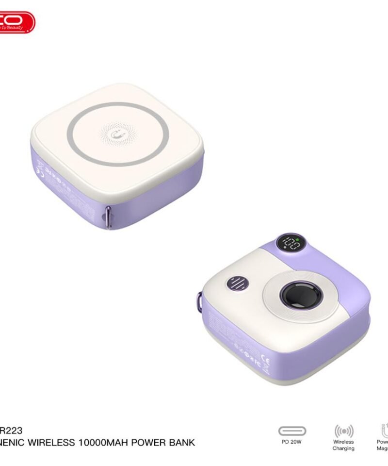 Batería externa magnética PR223 10000mAh con pantalla y carga inalámbrica - Imagen 5