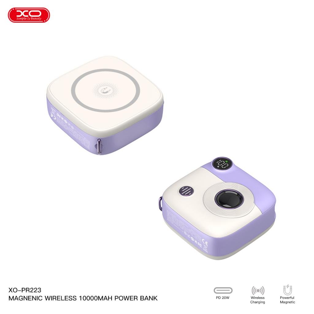 Batería externa magnética PR223 10000mAh con pantalla y carga inalámbrica - Imagen 5