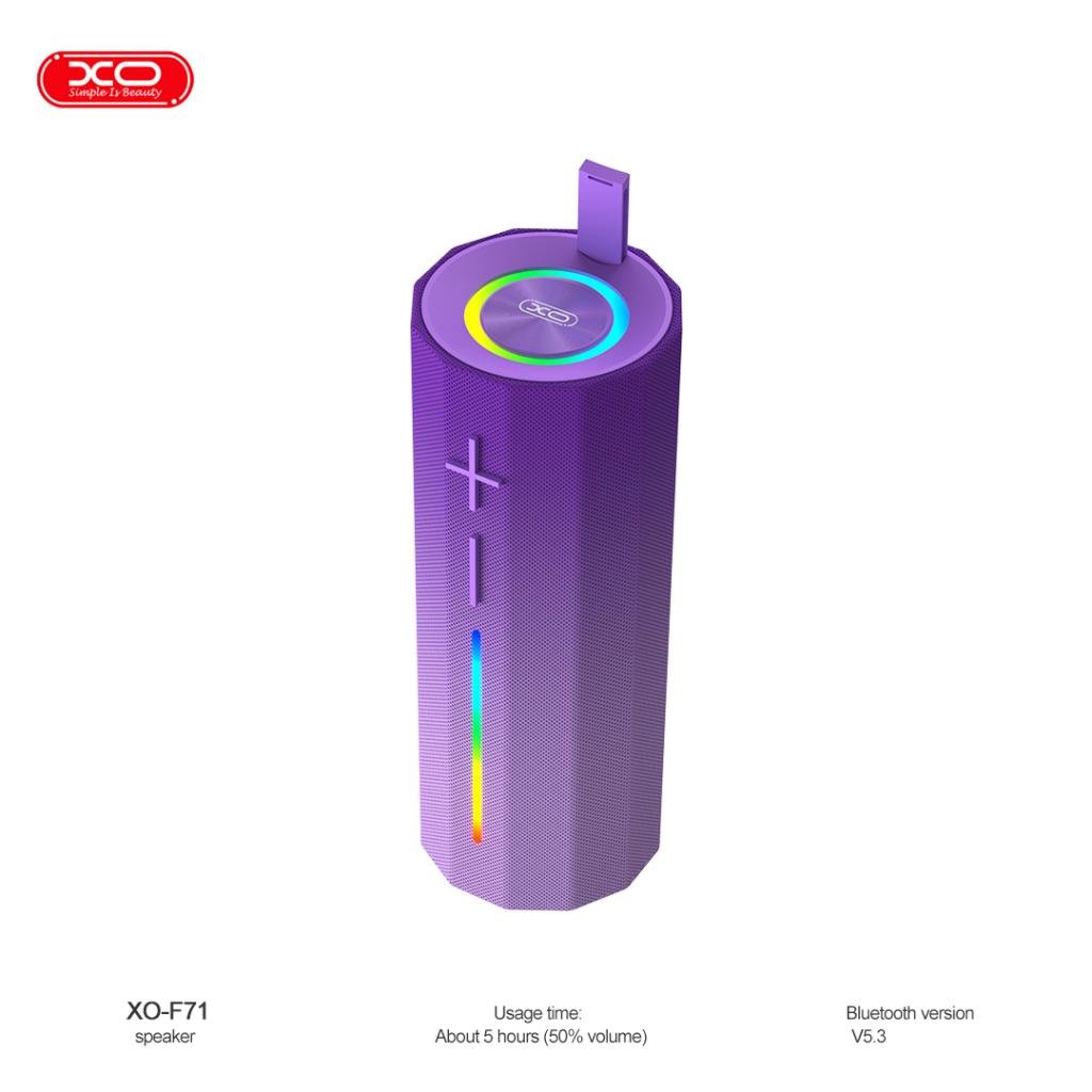 Altavoz Bluetooth F71 Cilíndrico con Asa Oculta y Luz LED (5W) - Imagen 8