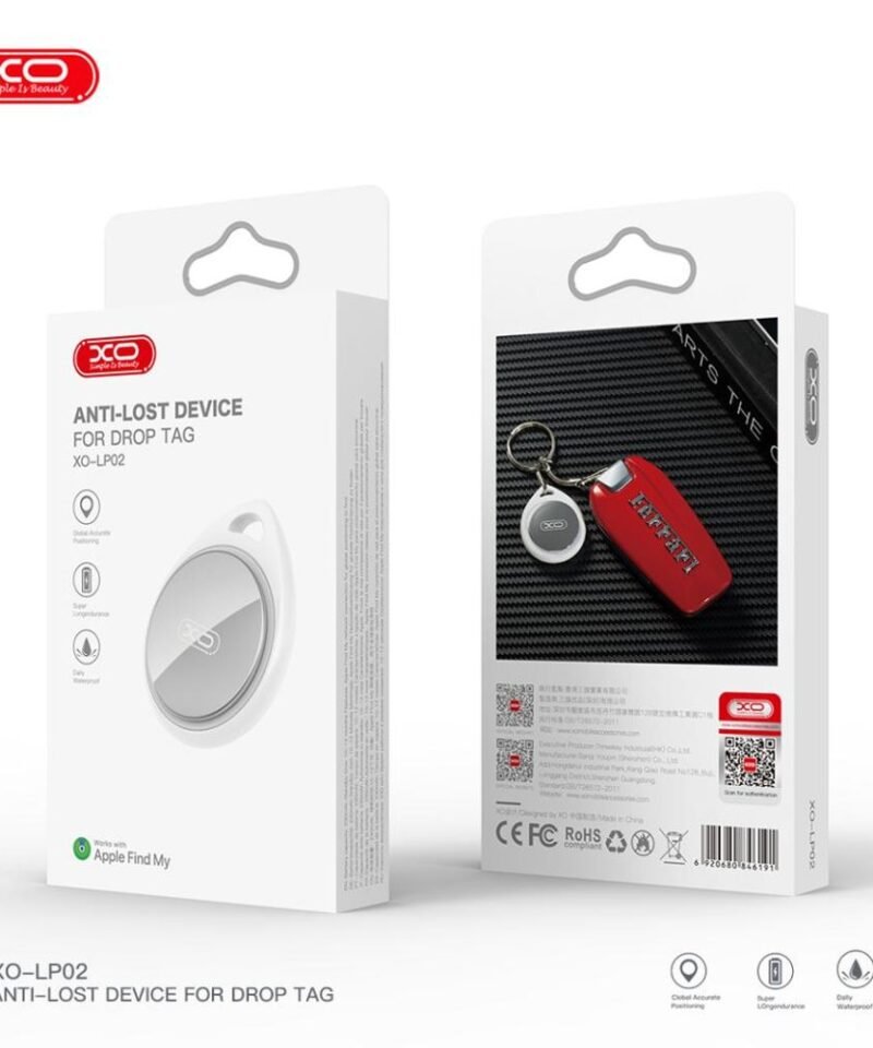 Localizador Bluetooth XO-LP02 certificado Apple MFi (red Buscar)