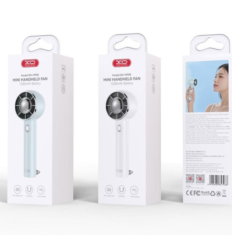 Ventilador de sobremesa y de mano XO-MF85 1200mAh - Imagen 3