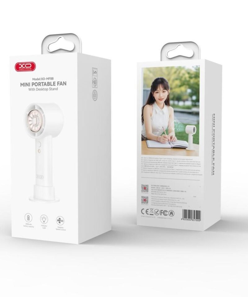 Ventilador de mano de alta velocidad XO-MF88 3000mAh - Imagen 3