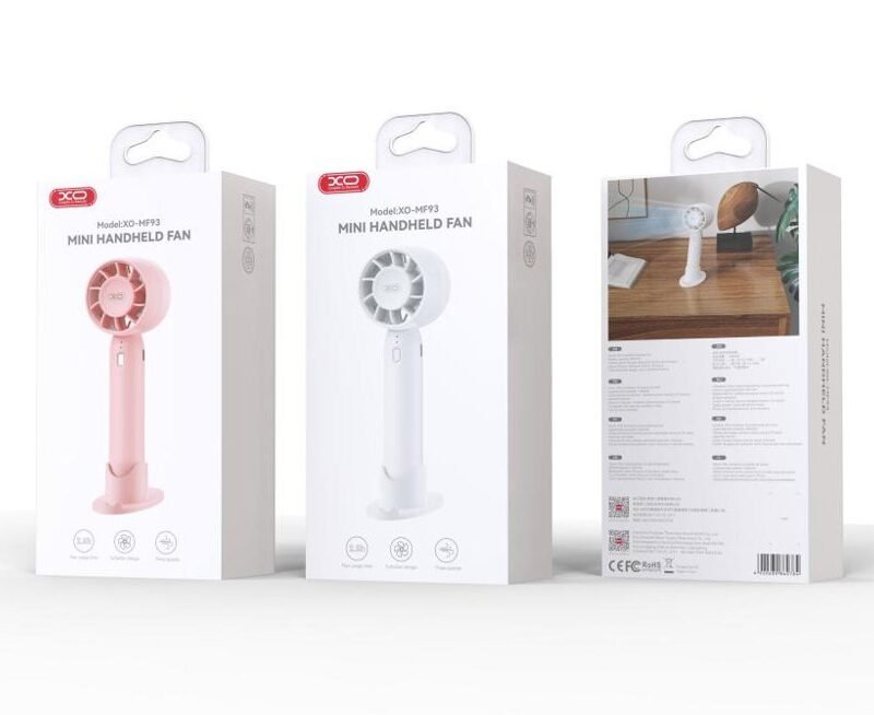Mini ventilador de sobremesa y de mano XO-MF93 (soporte)