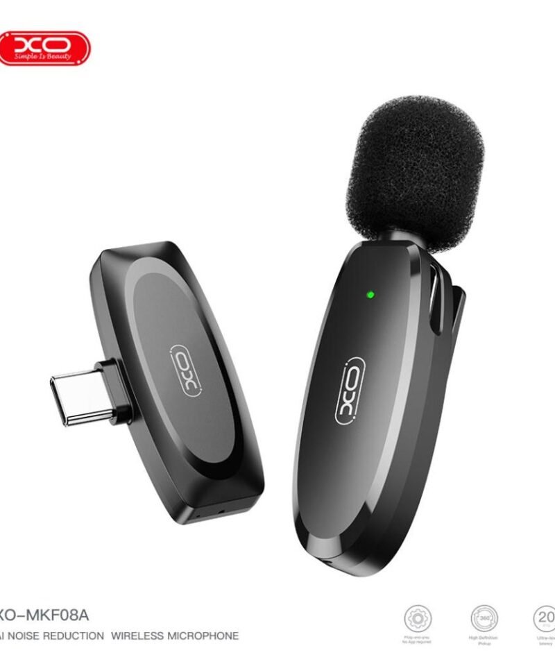 Alternative view of Micrófono de solapa inalámbrico XO-MKF08A USB-C