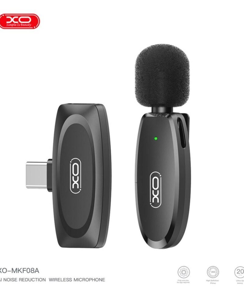 Micrófono de solapa inalámbrico XO-MKF08A USB-C - Imagen 3