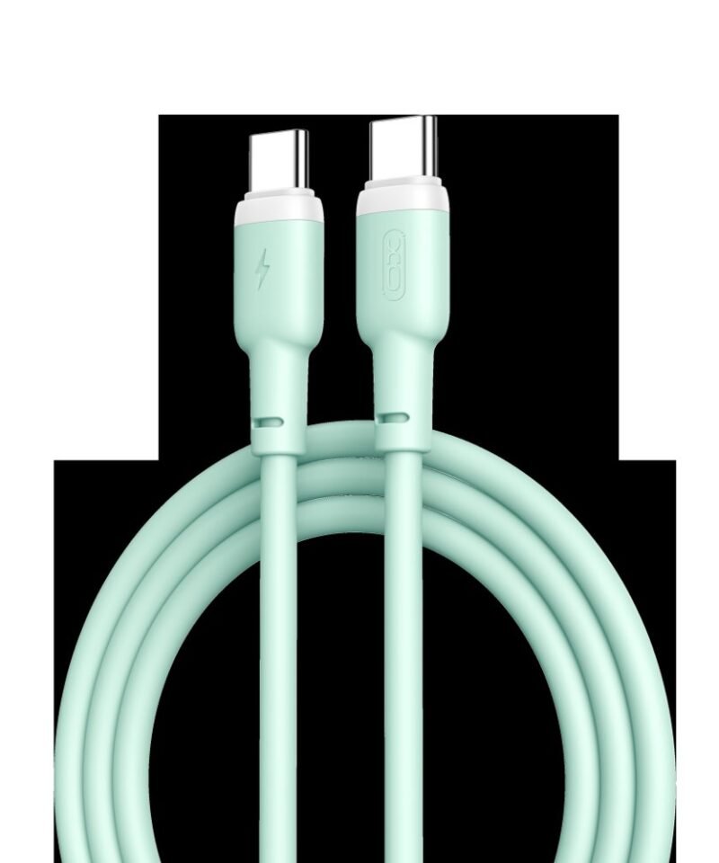 Cable USB-C a USB-C XO-NB208B de silicona líquida 60W, 1 m