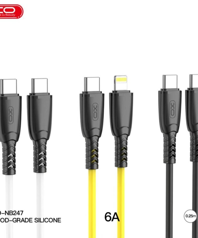 Cable corto portátil XO-NB247 Suluo de silicona 6A, 25 cm - Imagen 3