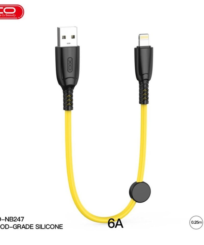 Cable corto portátil XO-NB247 Suluo de silicona 6A, 25 cm - Imagen 4
