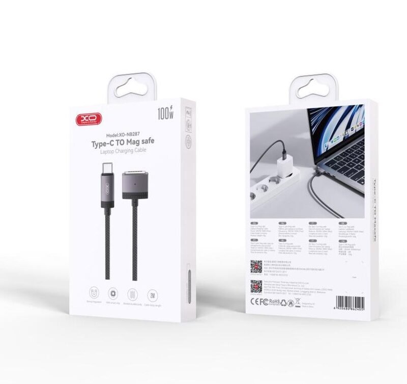 Cable de carga magnético USB-C a MagSafe XO-NB287 100W de 2 m - Imagen 5
