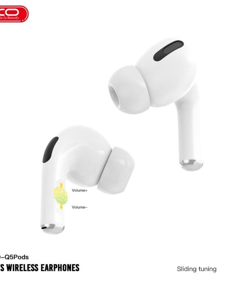 Auriculares TWS XO-Q5Pods (5ª gen) con sensor de oído y carga inalámbrica