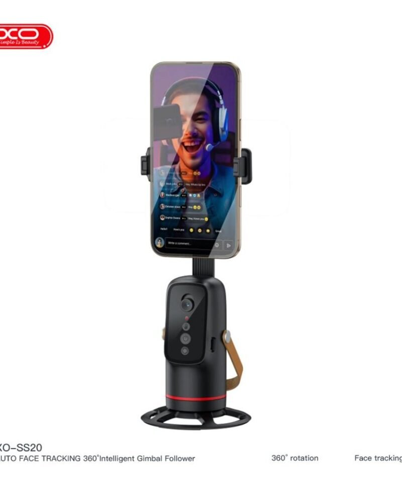 Soporte selfie inteligente XO-SS20 con seguimiento facial 360°