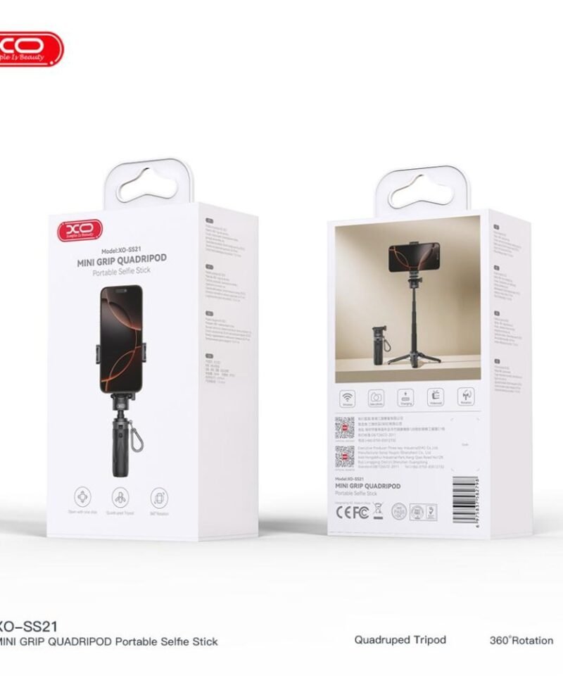 Palo selfie Bluetooth mini 4 en 1 con luz XO-SS21 - Imagen 3