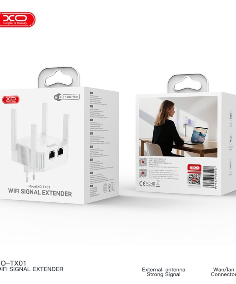Alternative view of Repetidor y router WiFi 2 en 1 XO-TX01 (EU) 1200M