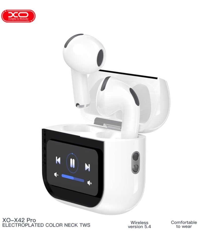Auriculares TWS XO-X42 Pro con pantalla inteligente, Bluetooth 5.4