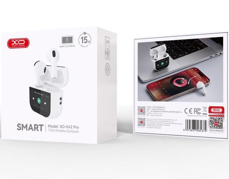 Auriculares TWS XO-X42 Pro con pantalla inteligente, Bluetooth 5.4 - Imagen 4