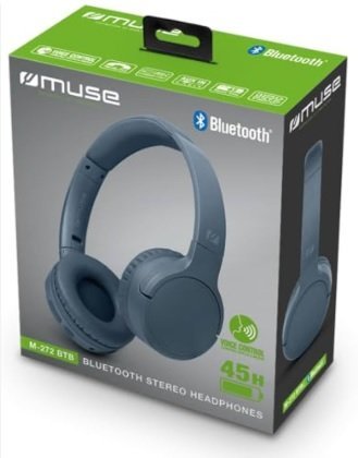 Auriculares de diadema Bluetooth Muse M-272BT (negro)