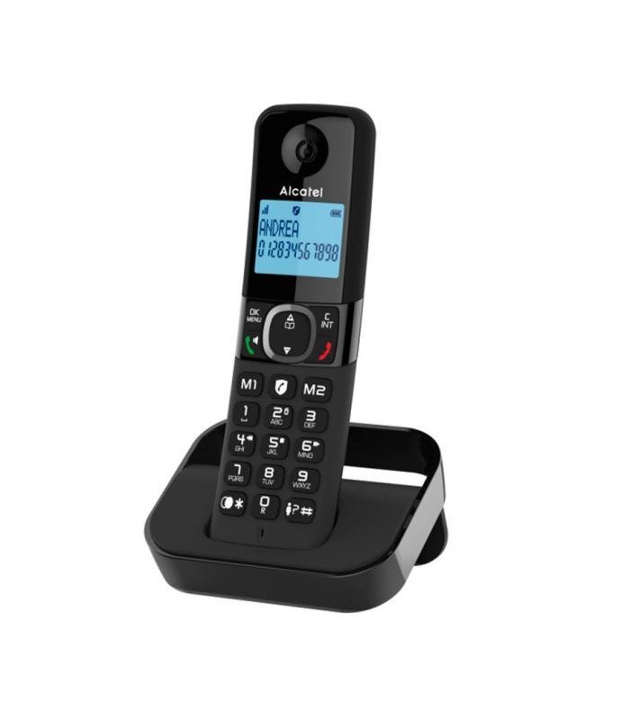 Teléfono fijo inalámbrico DECT Alcatel F860 en negro
